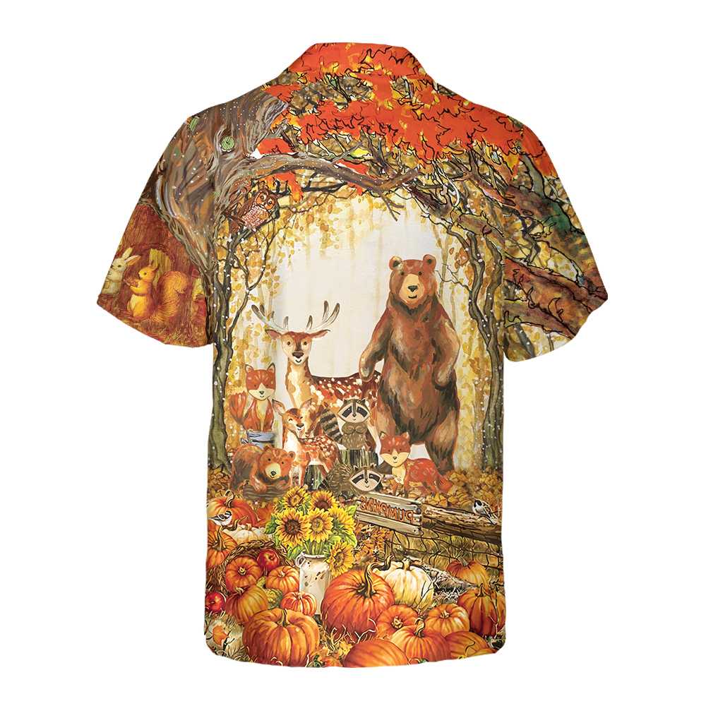 A Greatful Thanksgiving Hawaiian Shirt, Fall Thanksgiving Aloha Shirt, Gift For Thanksgiving Day