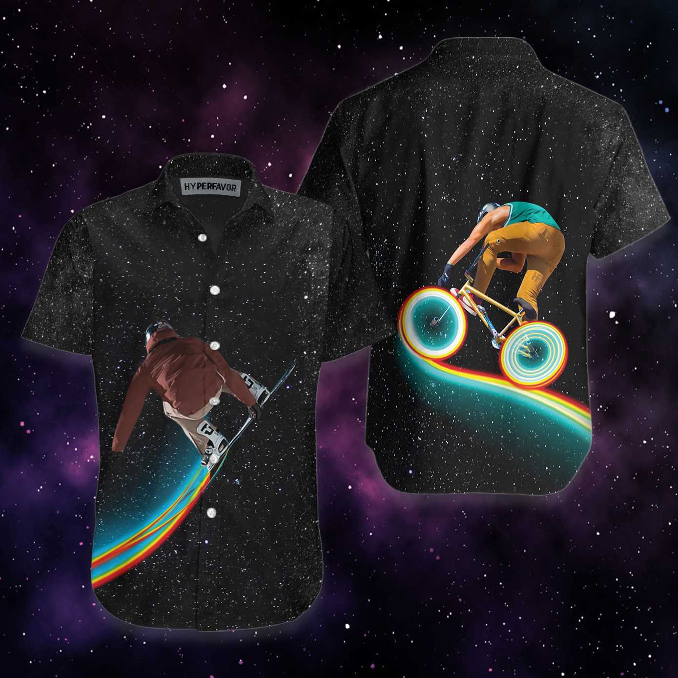 3D The Sky Hawaiian Shirt, Aloha Shirt For Men - Perfect Gift For Fishing Lovers, Friends, Husband, Boyfriend, Family