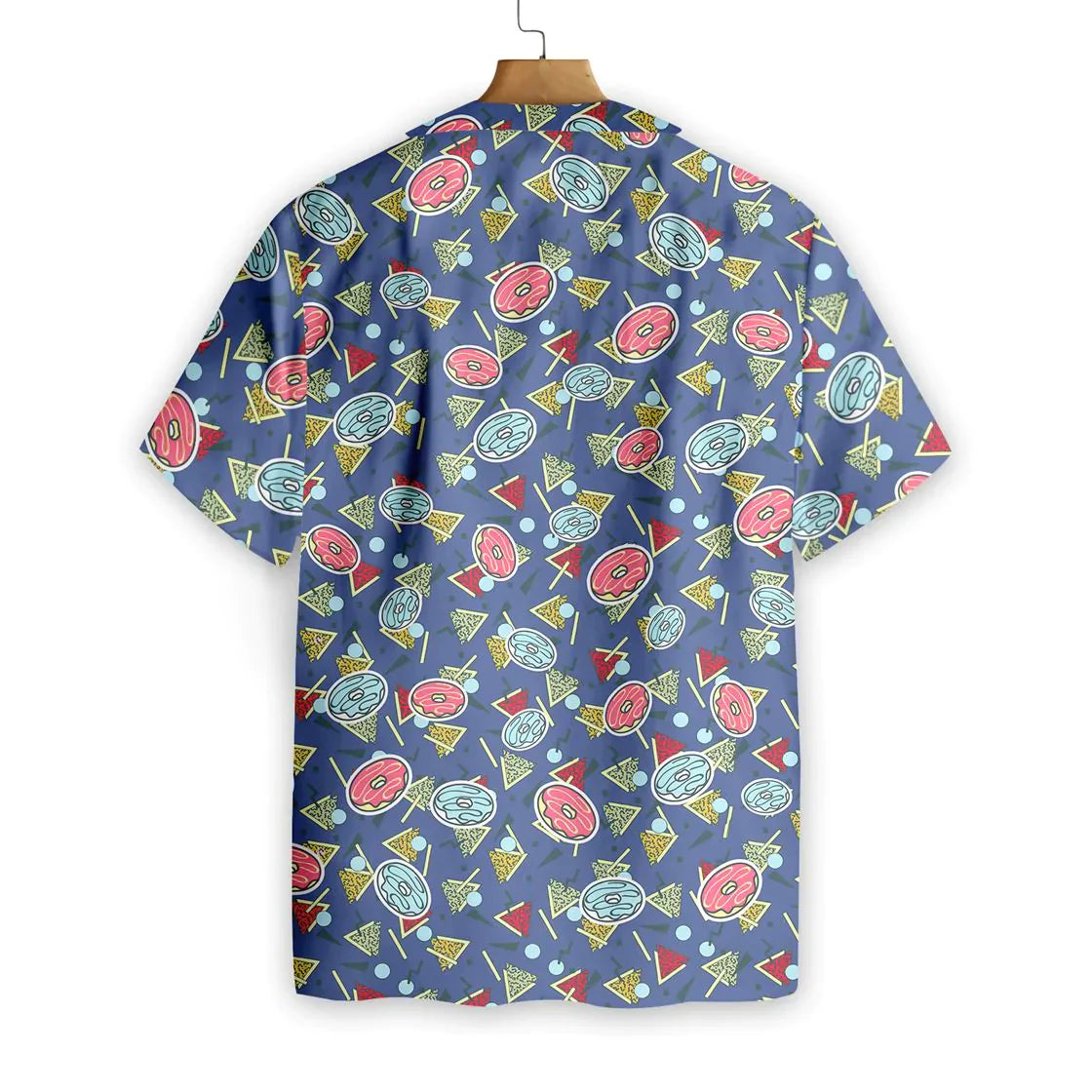 Abstract Geometric Donut Seamless Pattern Hawaiian Shirt, Abstract Aloha Shirt For Men Women, Perfect Gift For Friends, Husband, Boyfriend, Family