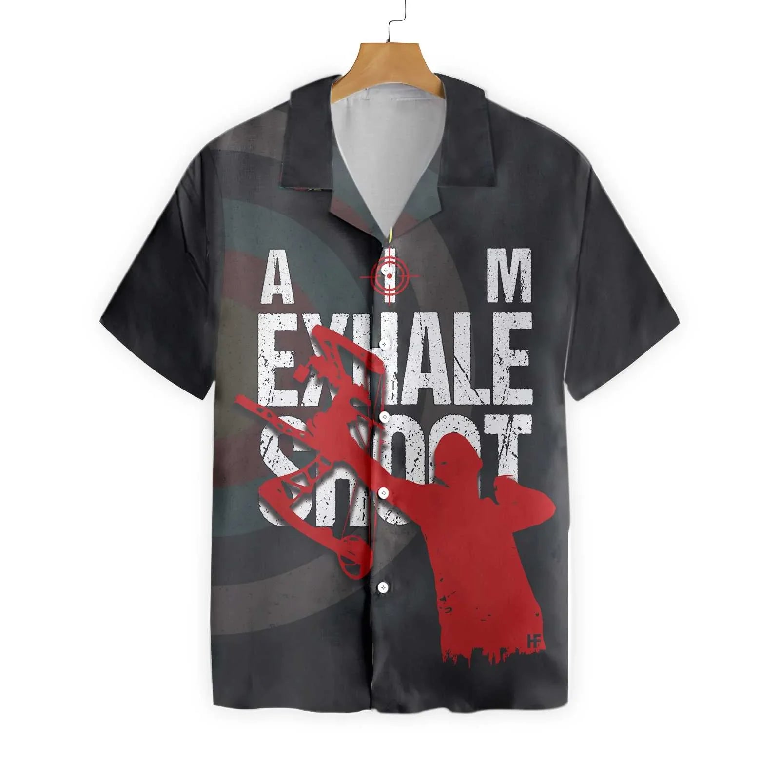 Cool Archer Archery Hawaiian Shirt, Aim Exhale Shoot Aloha Shirt For Men Women, Perfect Gift For Archery Lovers