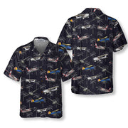 Aircraft On Coconut Forest Hawaiian Shirt, Tropical Aircraft Aviation Aloha Shirt For Men, Perfect Gift For Friends, Husband, Boyfriend, Family