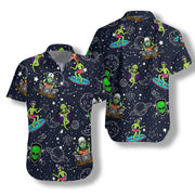 Aliens Night Sky Hawaiian Shirt, Planet Aloha Shirt For Men And Women, Perfect Gift For Friends, Husband, Boyfriend, Wife, Girlfriend, Family
