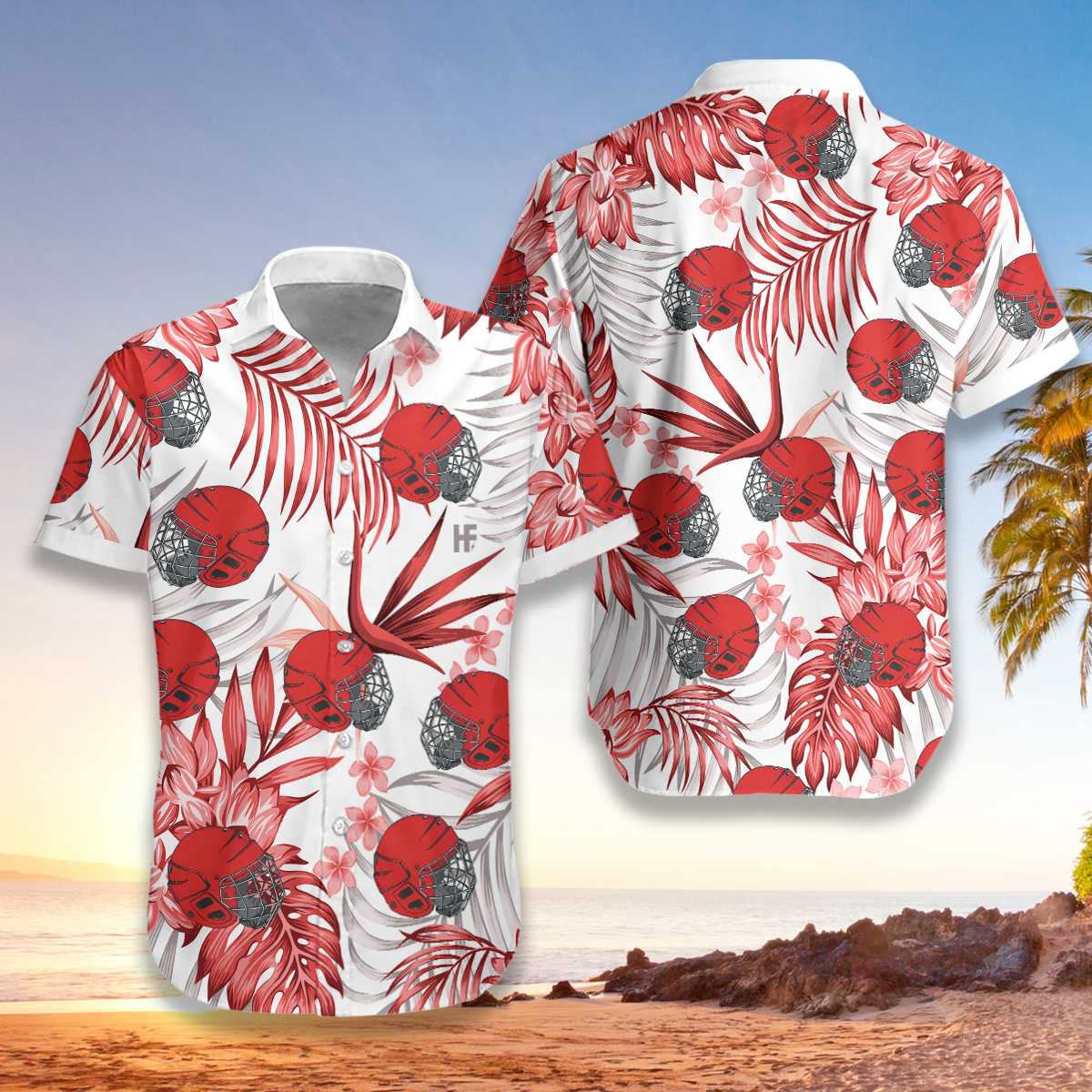 Hockey Hawaiian Shirt, Tropical Aloha Shirt For Men And Women, Best Gift For Hockey Lovers