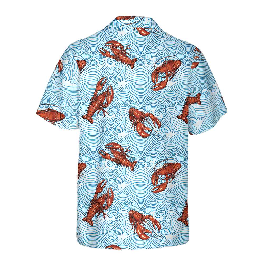 Lobster Hawaiian Shirt, Unique Lobster Print Aloha Shirt For Men And Women, Best Gift For Lobster Lovers