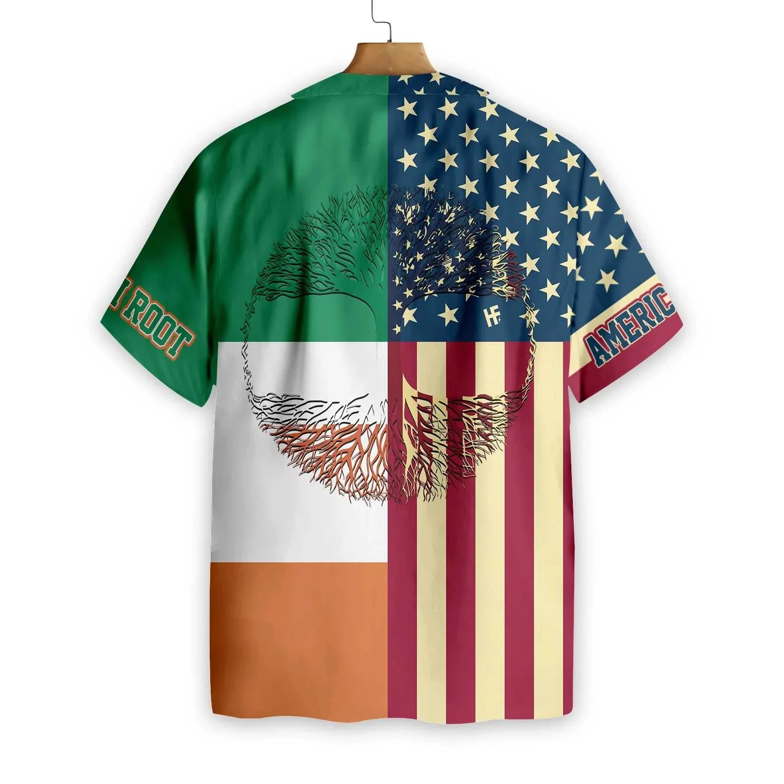 America And Ireland Hawaiian Shirt, America Flag Ireland Flag Aloha Shirt For Men & Women, Best Gift For Husband, Wife, Boyfriend, Girlfriend, Friend, Family