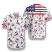 America Flag Marijuana Leaf Hawaiian Shirt, Make American Aloha Shirt For Men & Women, Best Gift For Husband, Wife, Boyfriend, Girlfriend, Friend, Family