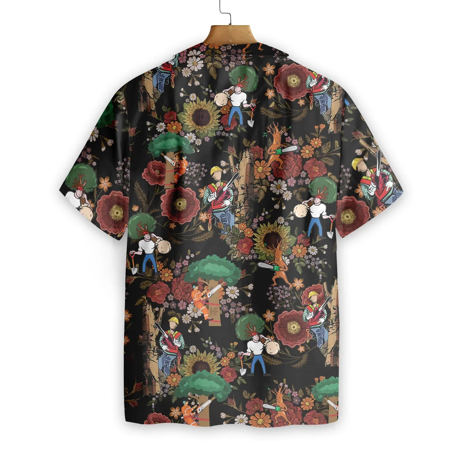 Arborist Proud Hawaiian Shirt, Flower Tree Pattern Aloha Shirt For Men & Women, Best Gift For Arborist, Husband, Wife, Boyfriend, Girlfriend