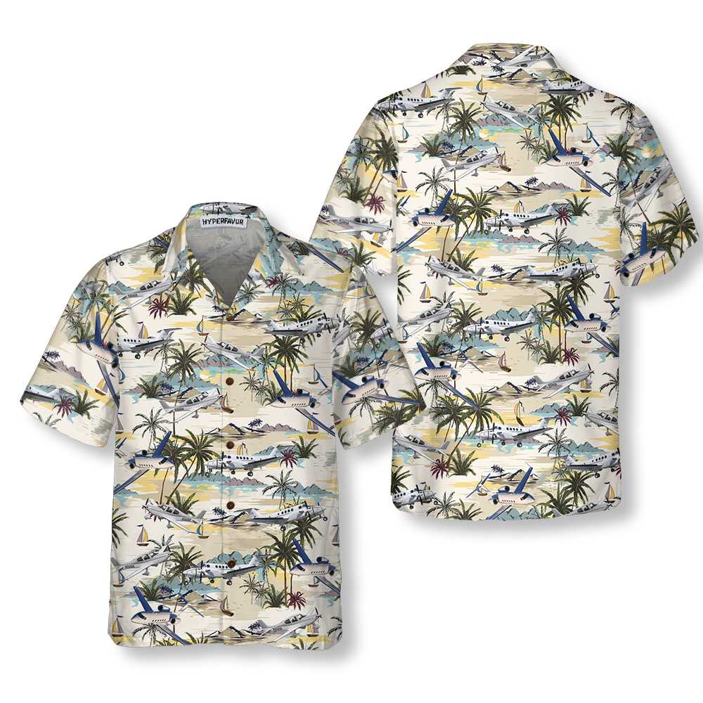 Army Aviation Aircraft Tropical Pattern Hawaiian Shirt, Tropical Aviation Aloha Shirt For Men, Best Gift For Summer, Husband, Wife, Boyfriend, Girlfriend