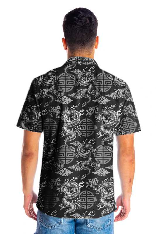 Asian Dragon Hawaiian Shirt, Dragon Aloha Shirt For Men & Women, Best Gift For Dragon Lovers, Summer, Husband, Wife, Boyfriend, Girlfriend