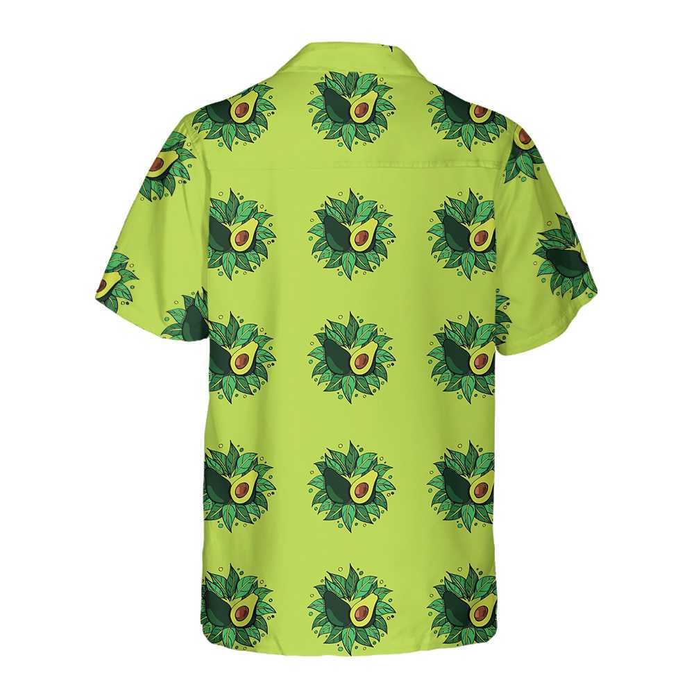 Avocado On Light Green Hawaiian Shirt, Funny Avocado Aloha Shirt, Short Sleeve Avocado Print Shirt, Best Gift For Avocado Lovers, Husband, Wife, Boyfriend, Girlfriend