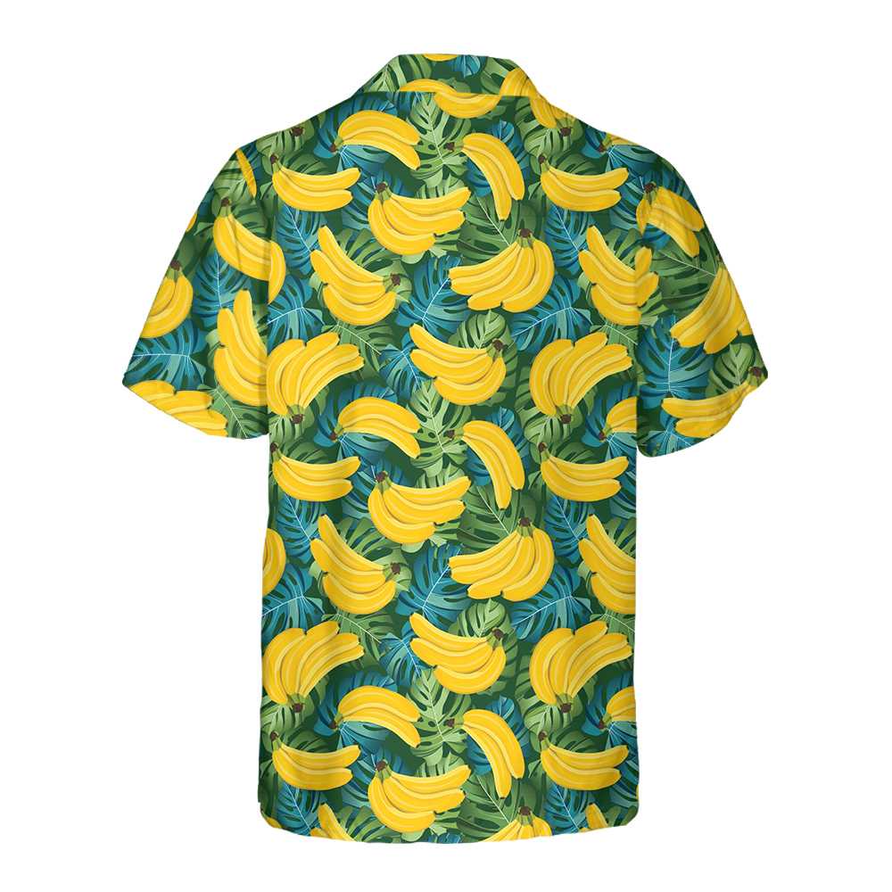 Banana Tropical Pattern Hawaiian Shirt, Funny Banana Aloha Beach Shirt Floral Summer For Adults, Best Gift For Summer, Husband, Boyfriend, Wife, Girlfriend