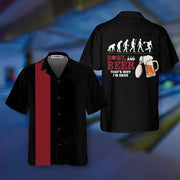 Bowl And Beer That's Why I'm Here Bowling Hawaiian Shirt, Drinking And Bowling Shirt, Best Gift For Bowling Players