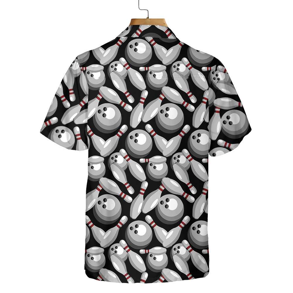 Bowling Pins & Balls Hawaiian Shirt, Seamless Bowling Patterns Shirt, Best Gift For Bowling Lovers, Friend, Family