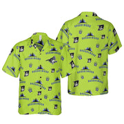 Brookswood Bright Green Hawaiian Shirt, Best Gift For Husband, Wife, Boyfriend, Girlfriend, Friend, Family