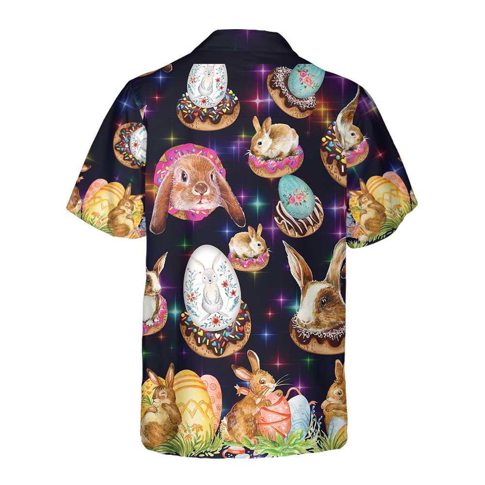 Bunnies In Galaxy Hawaiian Shirt, Easter Bunny Shirt, Funny Easter Shirt & Easter Gift Ideas, Best Gift For Bunny Lover, Friend, Family