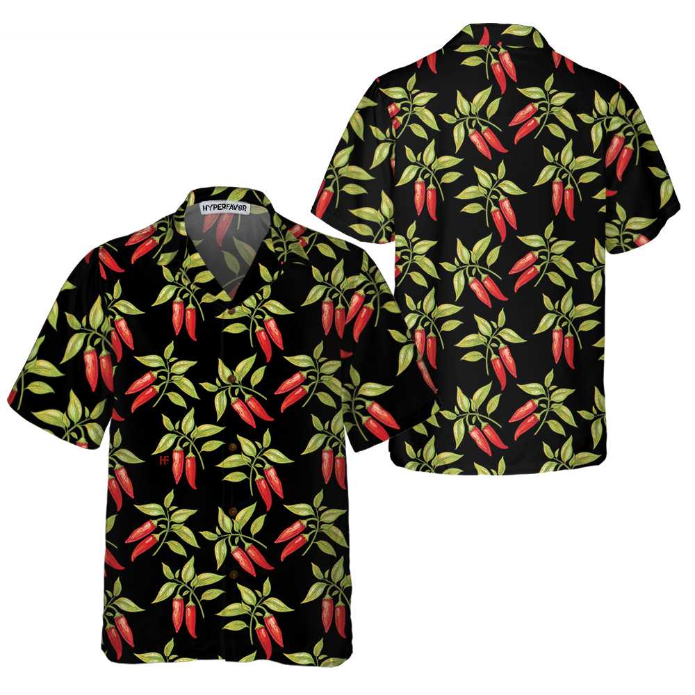 Bushes Of Red Chili Peppers Hawaiian Shirt, Funny Red Pepper Shirt For Men, Red Hot Chilli Shirt Best Gift For Friend, Family