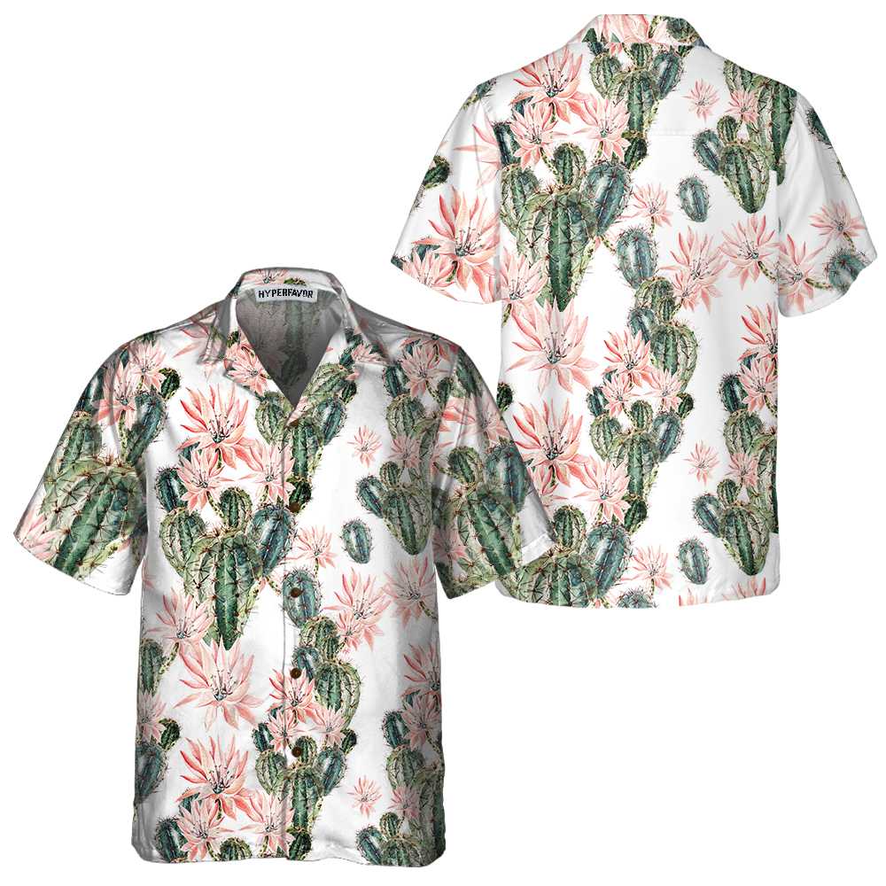 Cactus Makes Perfect Hawaiian Shirt, Floral Cactus Hawaiian Shirt, Cactus Shirt For Men And Women