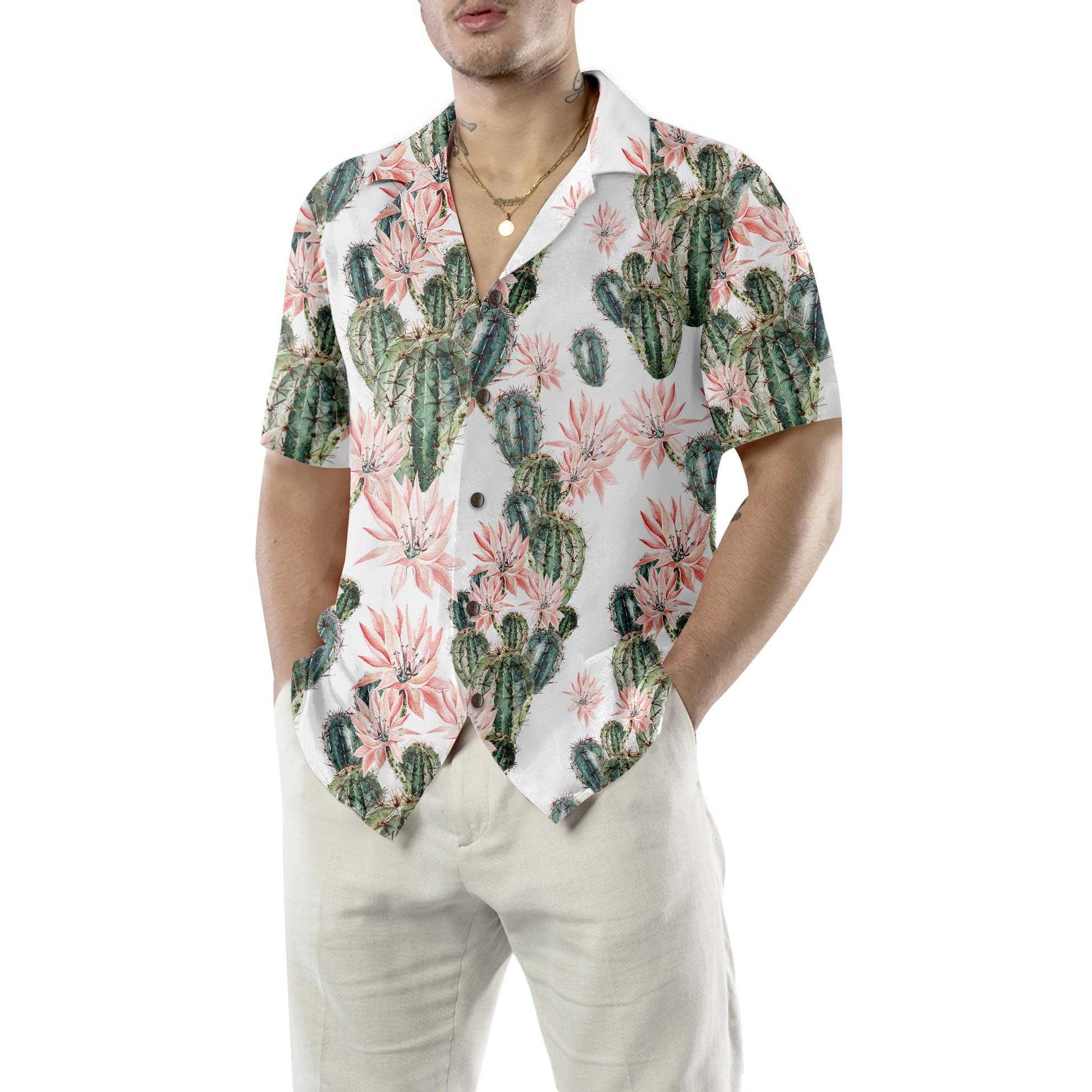 Cactus Makes Perfect Hawaiian Shirt, Floral Cactus Hawaiian Shirt, Cactus Shirt For Men And Women