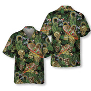 Cactus & Skull Hawaiian Shirt, Cool Skull Cactus Hawaiian Shirt, Cactus Gift For Men And Women