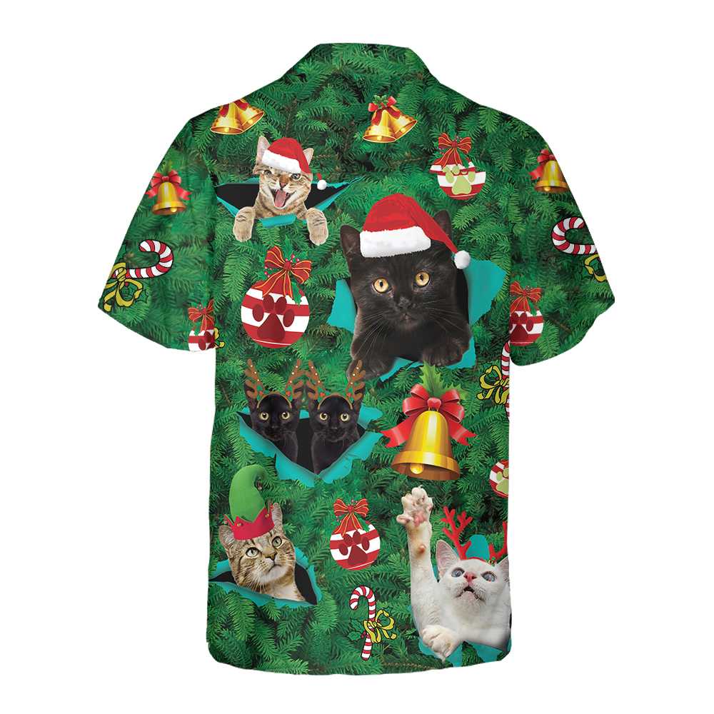 Cats For Christmas Hawaiian Shirt, Funny Christmas Cat Shirt, Best Gift For Christmas, Friend, Family