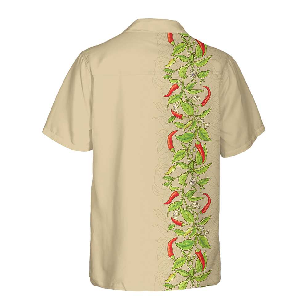 Cayenne Pepper Branches Hawaiian Shirt, Funny Red Pepper Shirt For Men, Red Hot Chilli Shirt, Best Gift For Husband, Wife, Boyfriend, Girlfriend, Friend, Family