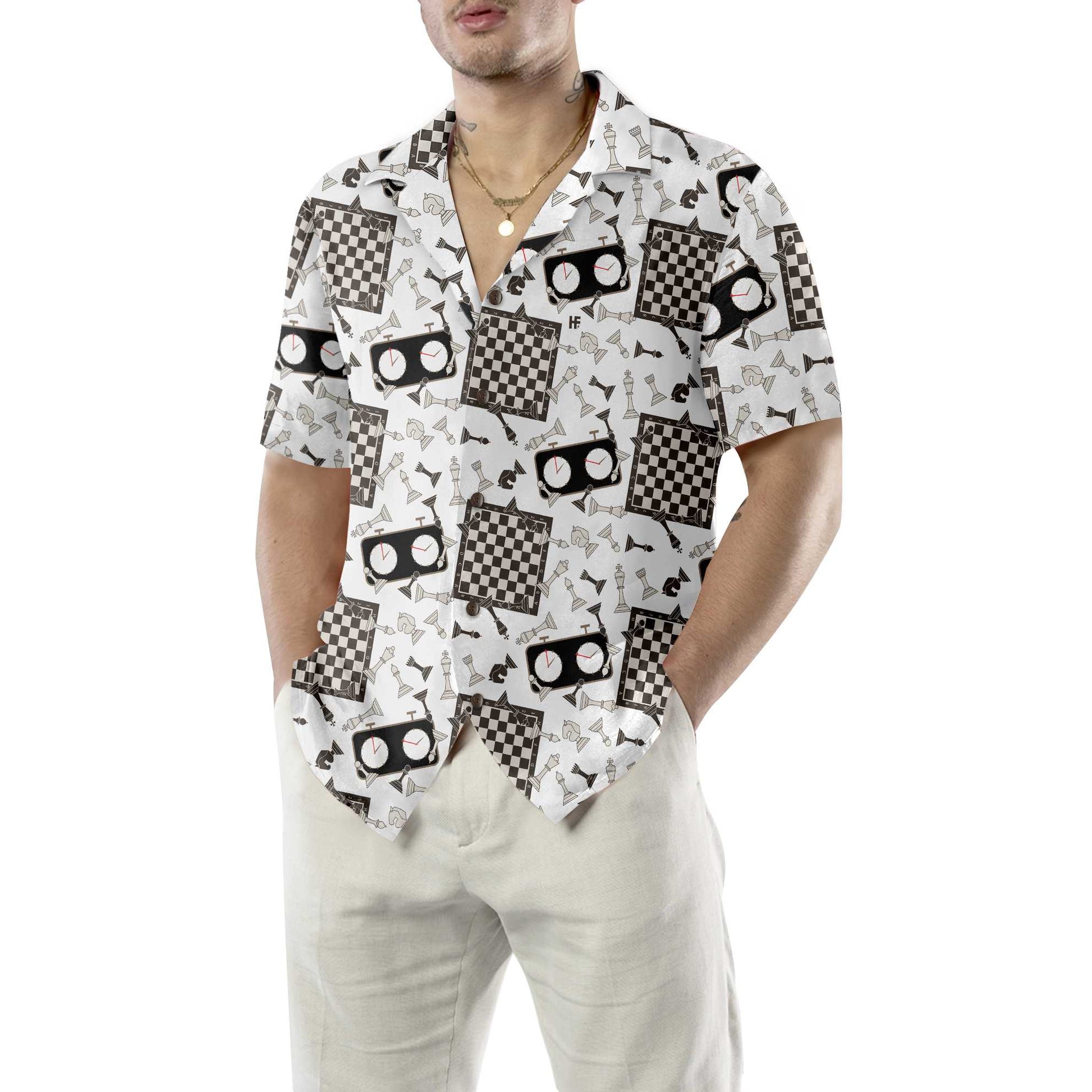 Chess Player Hawaiian Shirt, Unique Chess Shirt For Men & Women, Gift For Chess Player, Gift For Chess Player, Friend, Family