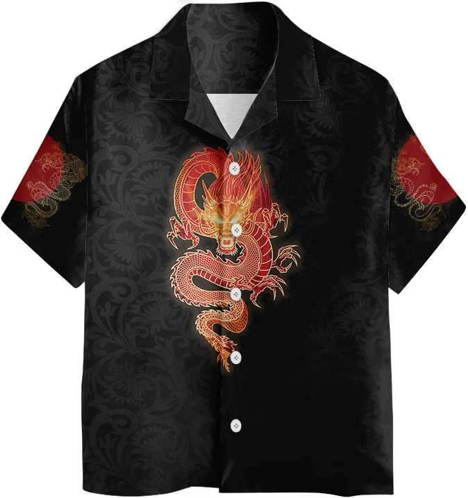Chinese Dragon Hawaiian Shirt, Red Dragon Shirt For Men And Women, Best Gift For China Lover, Friend, Family