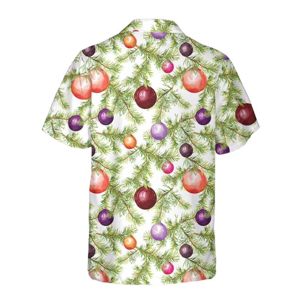 Christmas Baubles And Fir Tree Twigs Hawaiian Shirt, Funny Christmas Tree Shirt, Best Xmas Gift Idea, Best Gift For Christmas, Friend, Family