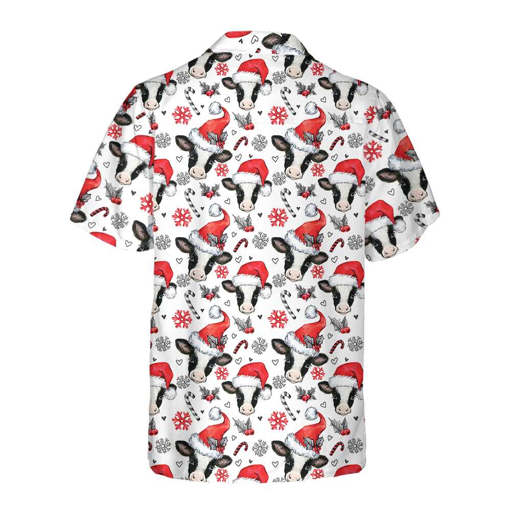 Christmas Cow Hawaiian Shirt, Funny Christmas Shirt, Best Gift For lover, Friend, Family