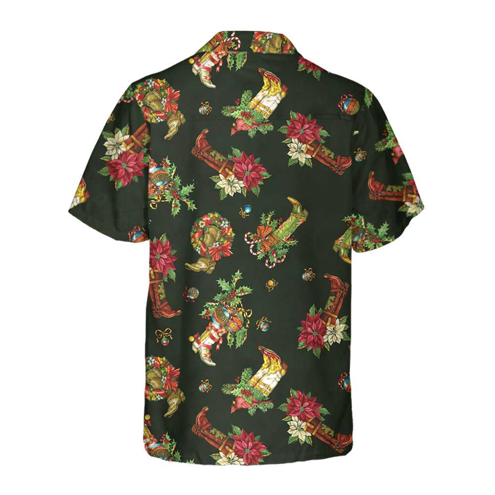 Christmas Cowboy Boots Christmas Hawaiian Shirt, Gift For Christmas Day, Best Gift For lover, Friend, Family