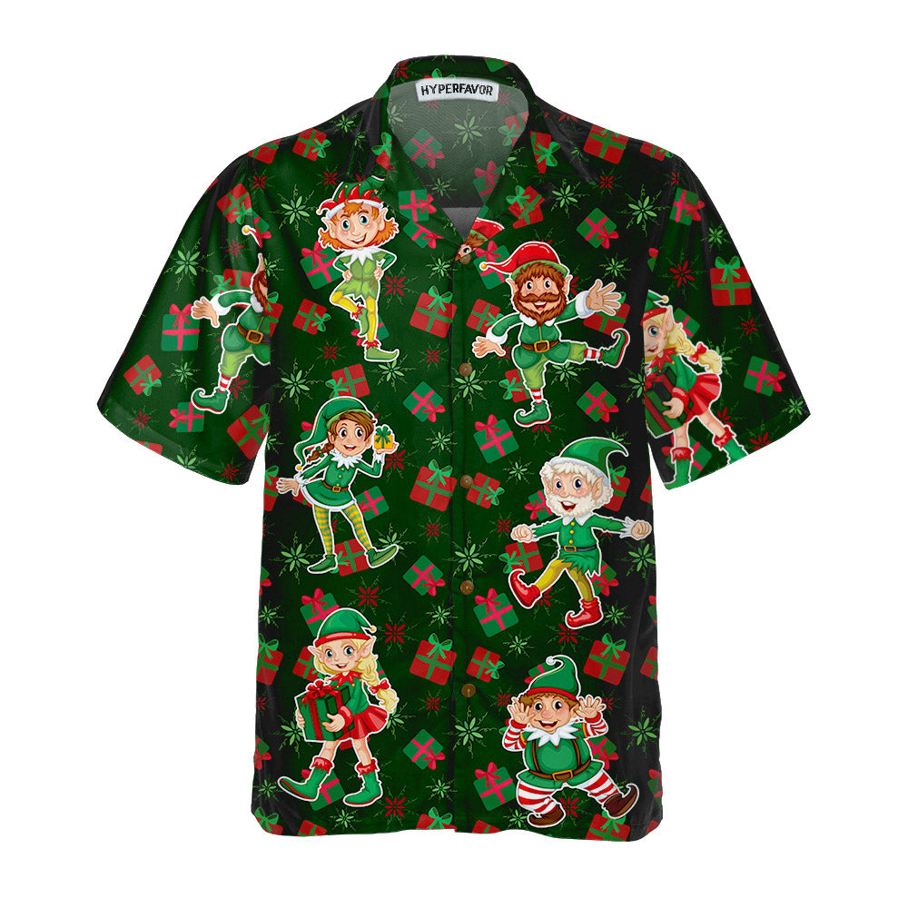 Christmas Elf Party Hawaiian Shirt, Funny Elf Christmas Shirt, Best Xmas Gift Idea, Best Christmas Gift For lover, Friend, Family