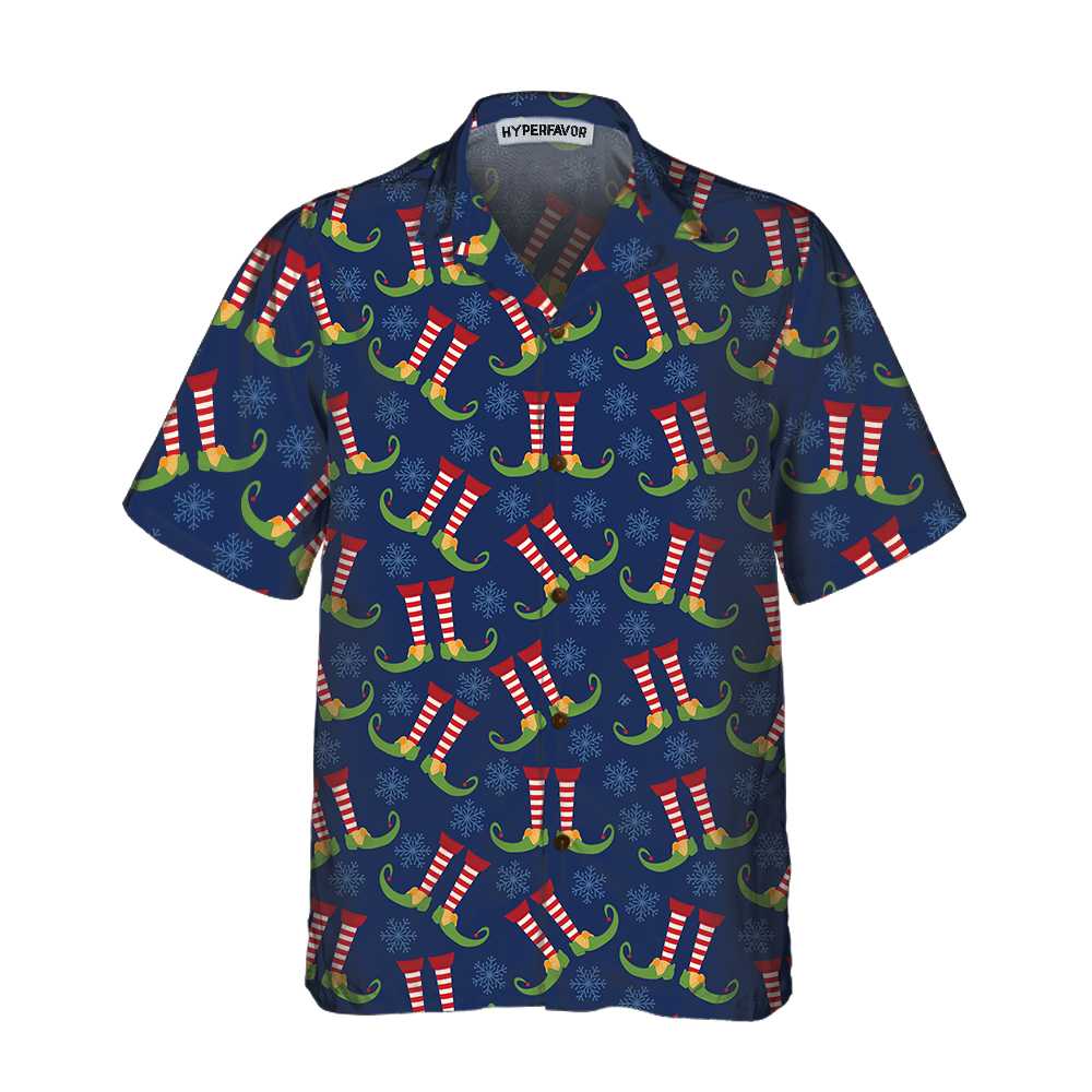 Christmas Elves Legs Hawaiian Shirt, Funny Elf Christmas Shirt, Best Christmas Gift Idea, Best Christmas Gift For lover, Friend, Family
