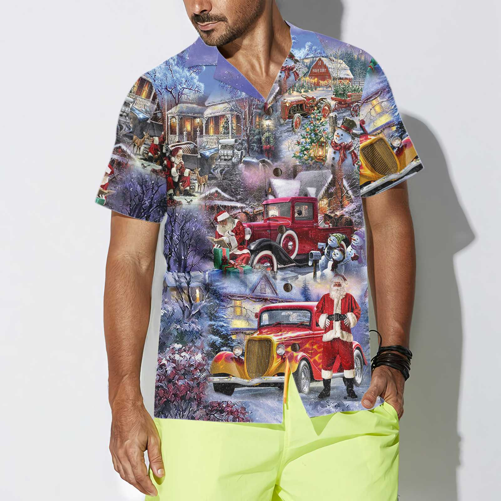 Christmas Is Better With Hod Rod Hawaiian Shirt, Funny Christmas Shirt, Unique Xmas Gift Idea, Best Christmas Gift For lover, Friend, Family