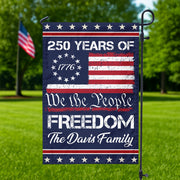 We The People Freedom Personalized Garden Flag HA75 897440