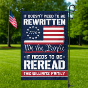 Custom Name 250 Years of American Flag We The People Patriotic Garden Flag Gift for Family HO82 894794