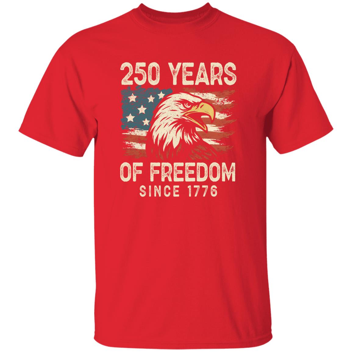 250 Years Of Freedom Since 1776 USA Bald Eagle America Flag Dark Shirt HA75 897366
