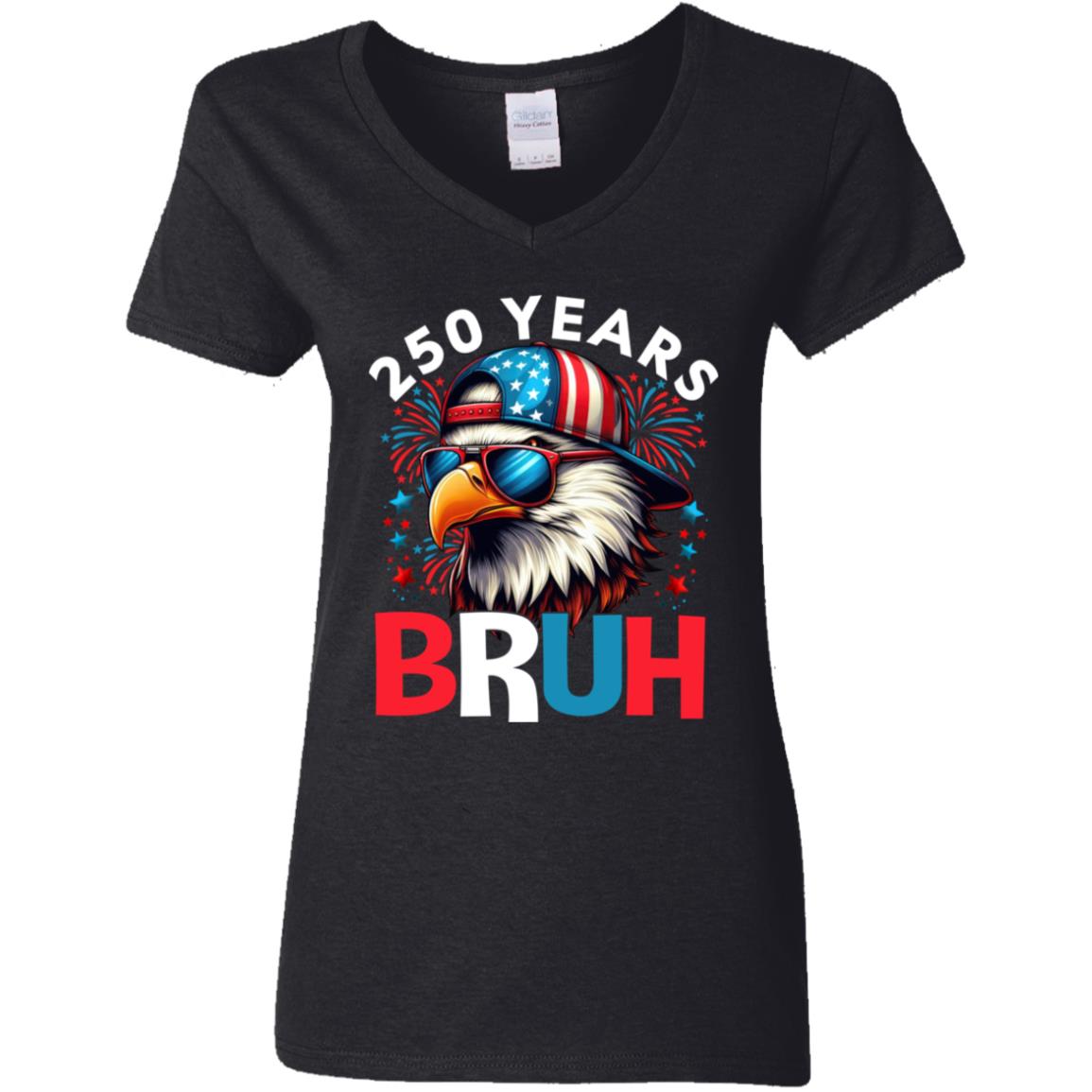 250 Years USA Bruh 250th Birthday 1776-2026 Eagle Flag Dark Shirt HA75 897318