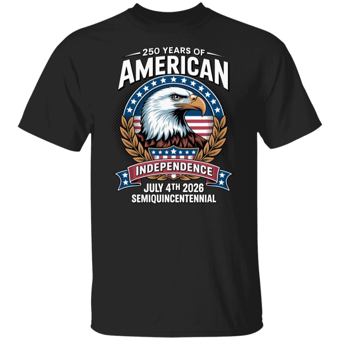 American 250 Years Independence Eagle - July 4th 2026 Dark Shirt LM32 895247