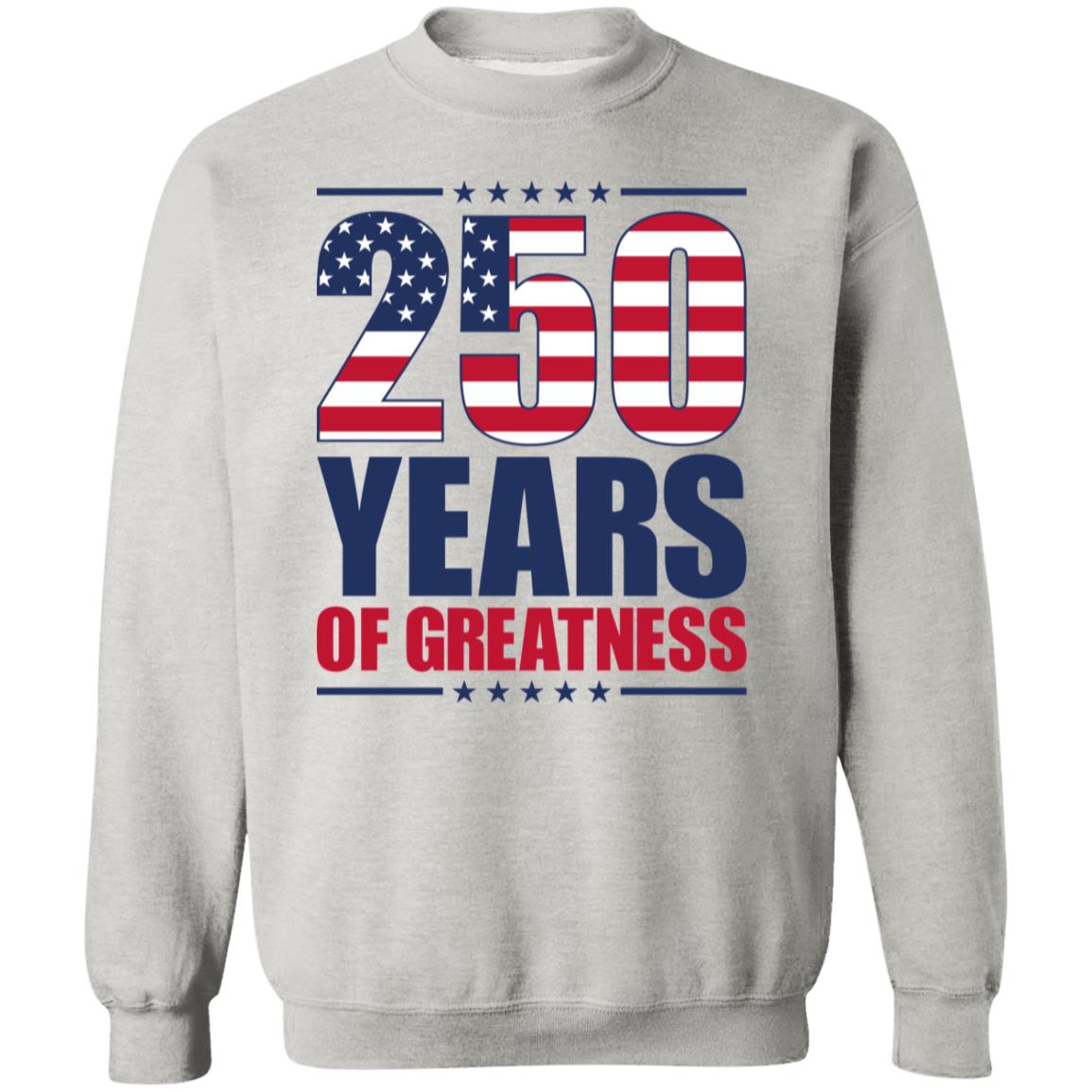 250 Years of Greatness USA Flag Patriotic 1776-2026 Anniversary Bright Shirt LM32 895227