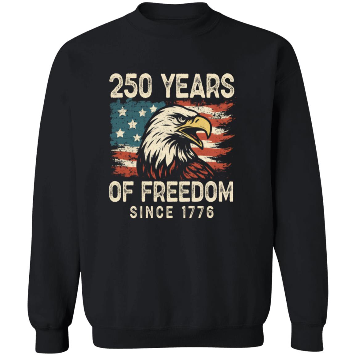 250 Years Of Freedom Since 1776 USA Bald Eagle America Flag Dark Shirt HA75 897366
