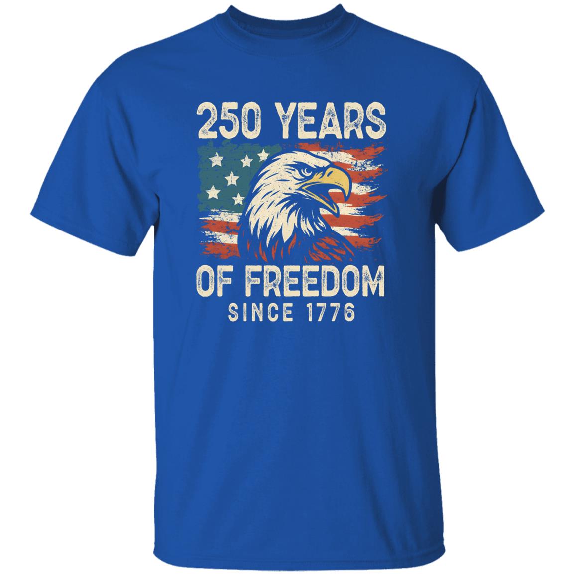 250 Years Of Freedom Since 1776 USA Bald Eagle America Flag Dark Shirt HA75 897366