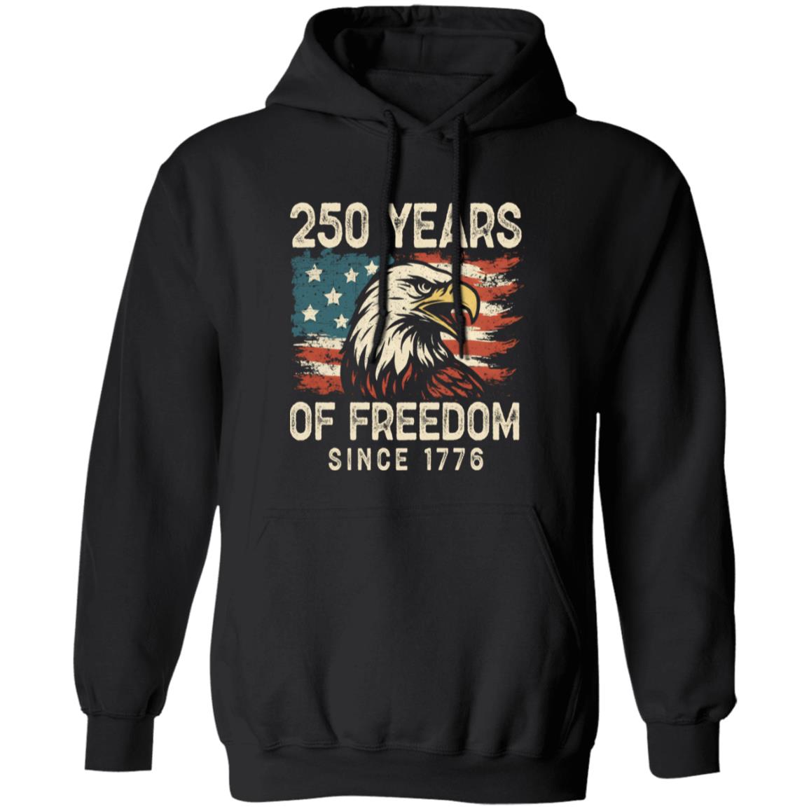 250 Years Of Freedom Since 1776 USA Bald Eagle America Flag Dark Shirt HA75 897366