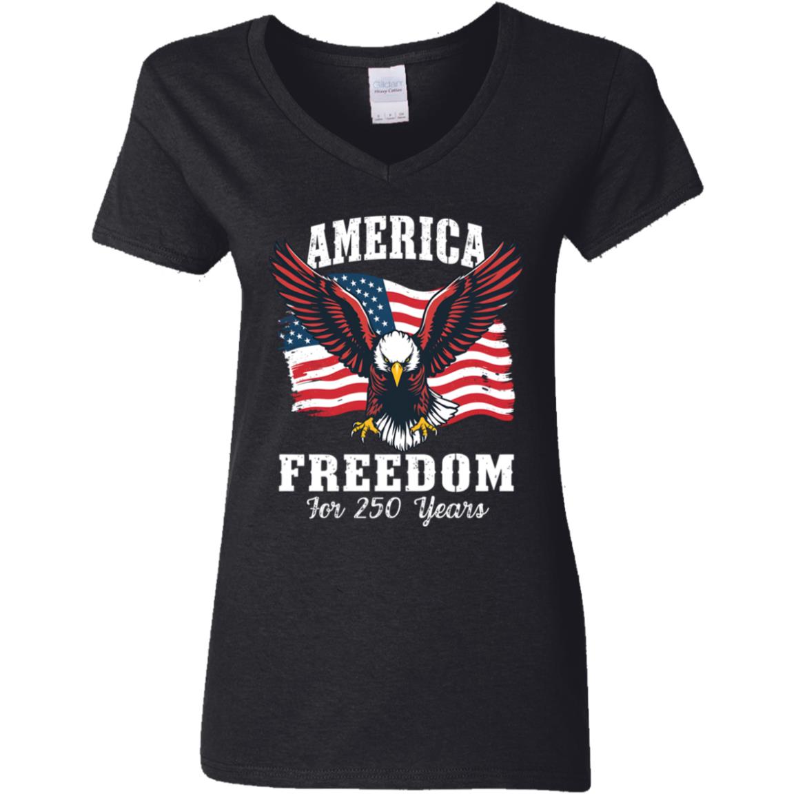 America 250 Years of Freedom Patriotic Eagle Flag Dark Shirt HA75 897136