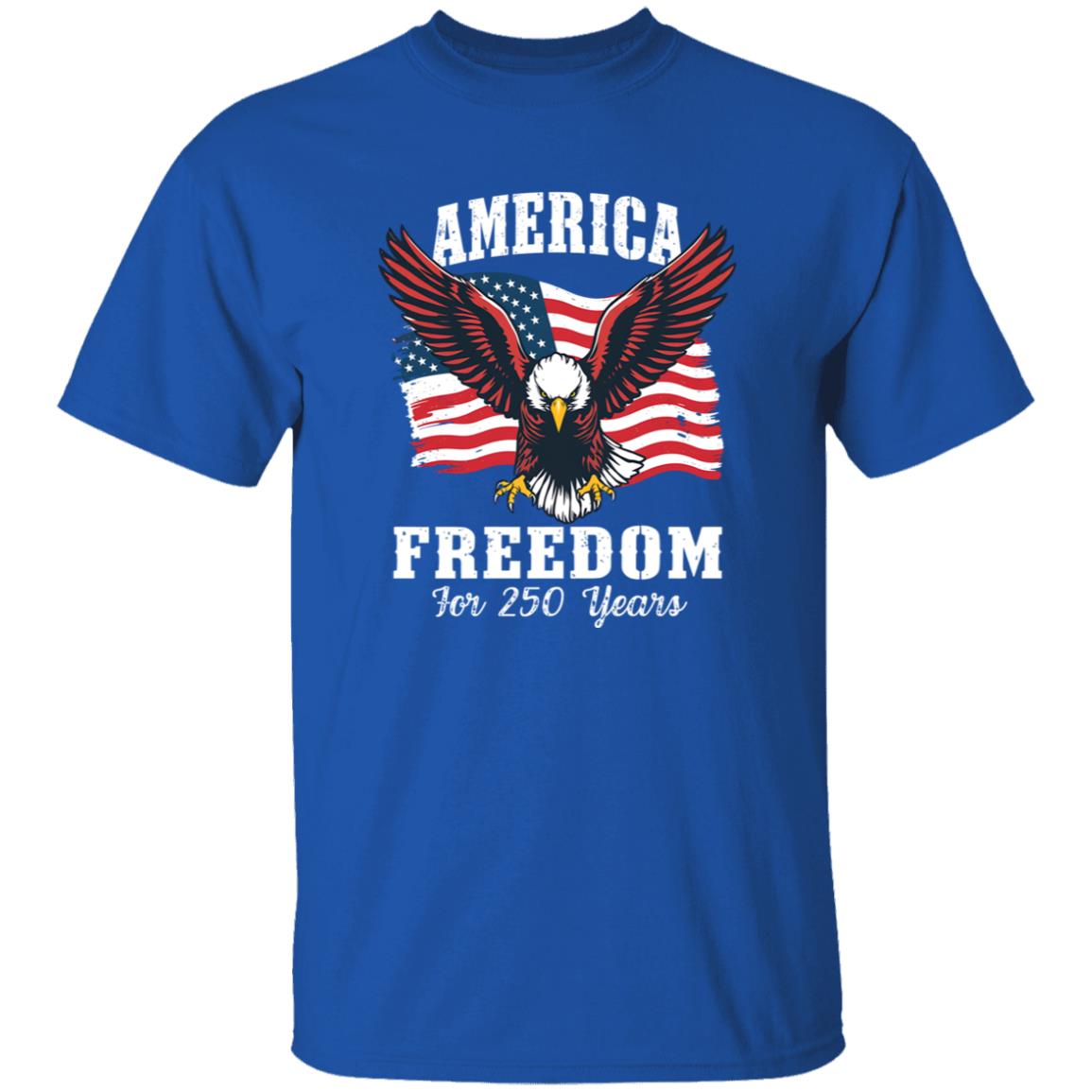 America 250 Years of Freedom Patriotic Eagle Flag Dark Shirt HA75 897136