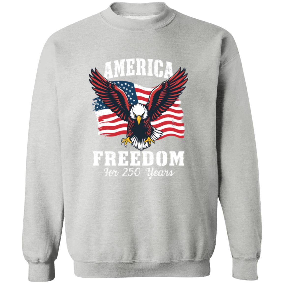 America 250 Years of Freedom Patriotic Eagle Flag Dark Shirt HA75 897136