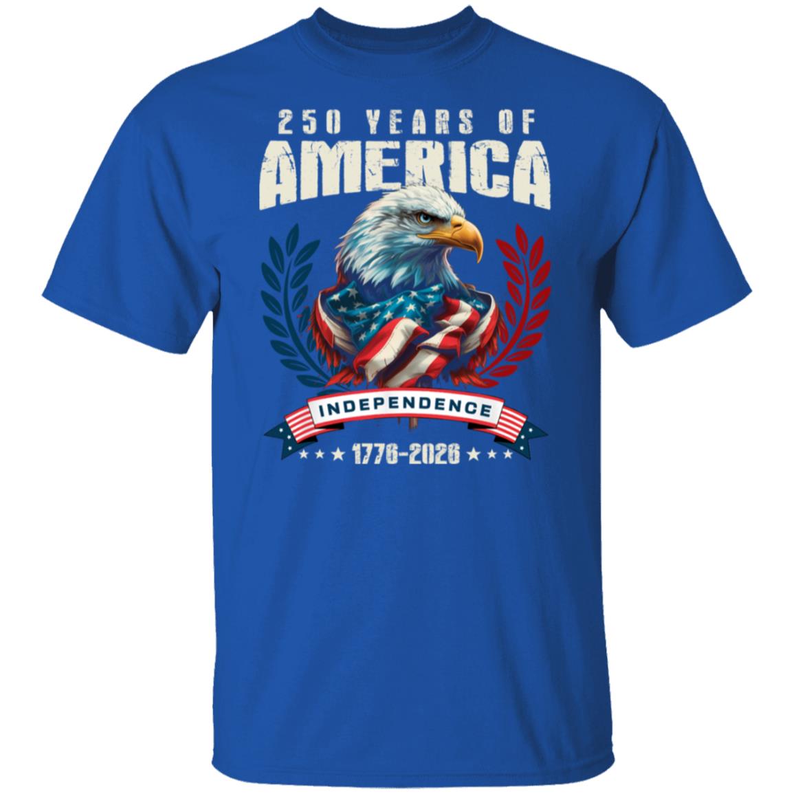 America 250 Years Eagle Independence Day Patriotic Dark Shirt LM32 895255