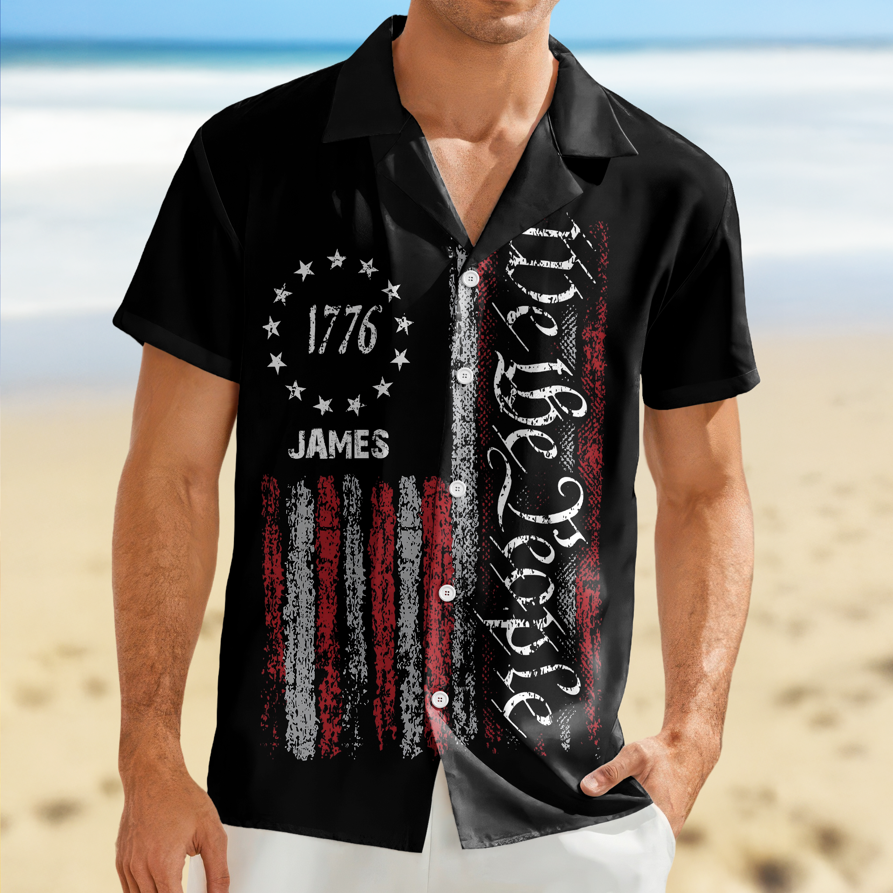 Custom Name We The People Hawaii Shirt TH10 896383