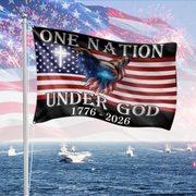 One Nation Under God American Eagle Garden Flag TH10 894843