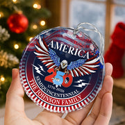 250 Years America Semiquincentennial Personalized Glass Ornament HA75 898538