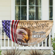 Custom Family Name We The People America Non-Pleated Fan Flag TH10 896439